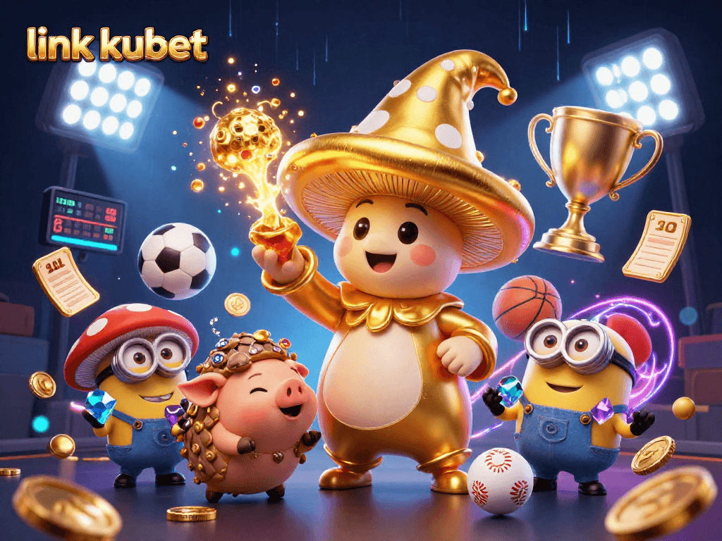 Bet on sports with exciting visuals at link kubet featuring golden wizard and vibrant elements