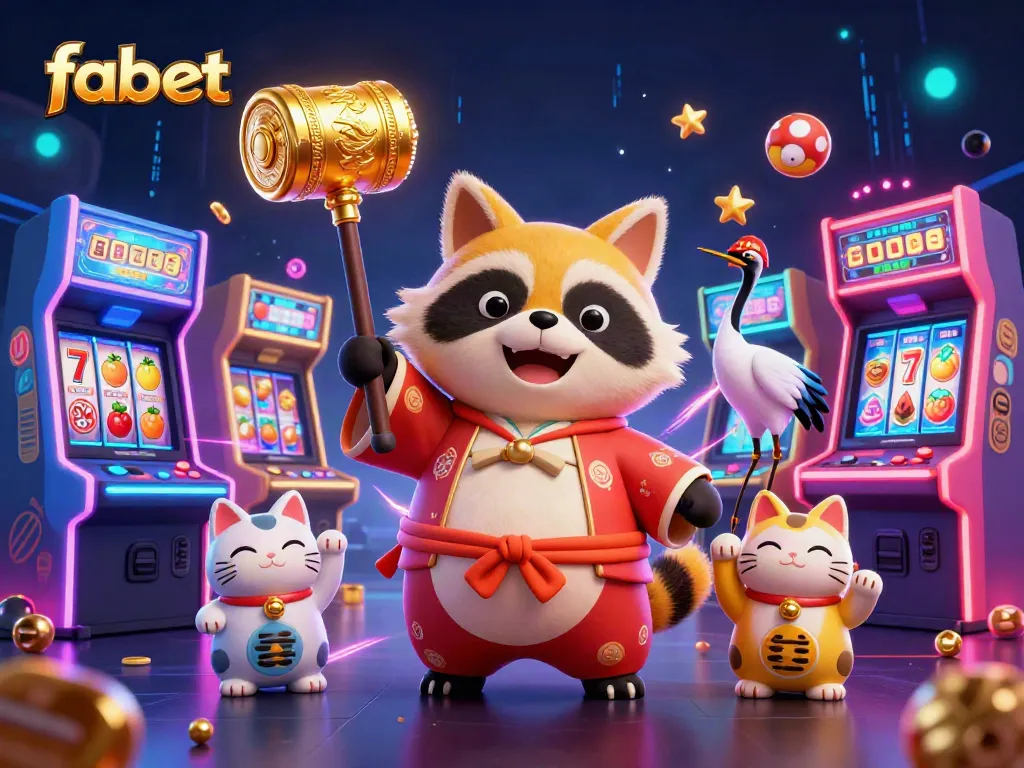 Experience the excitement of fabet with lucky symbols and vibrant 3D gaming elements.