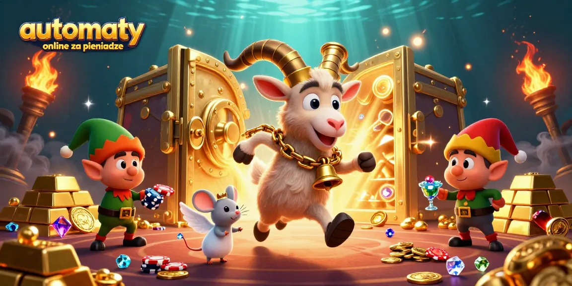 Experience automaty online za pieniadze with thrilling gameplay and vibrant casino elements in a festive scene.
