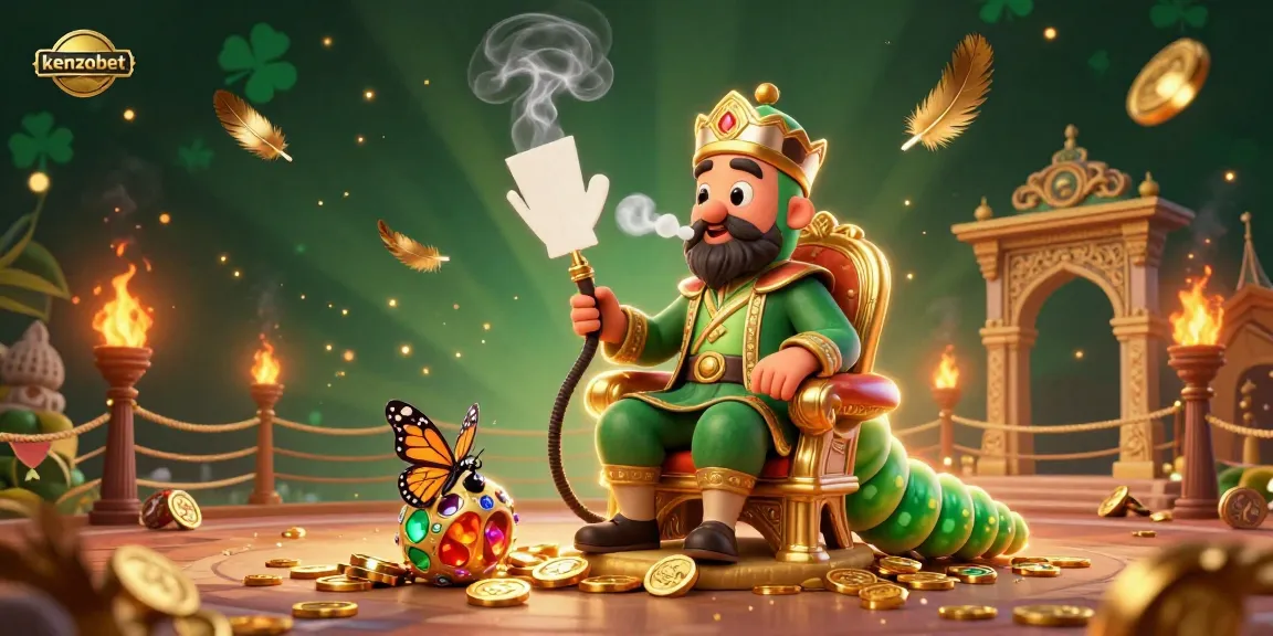 Kenzobet offers a vibrant casino experience with cartoon characters and gaming elements in a colorful 3D setting.