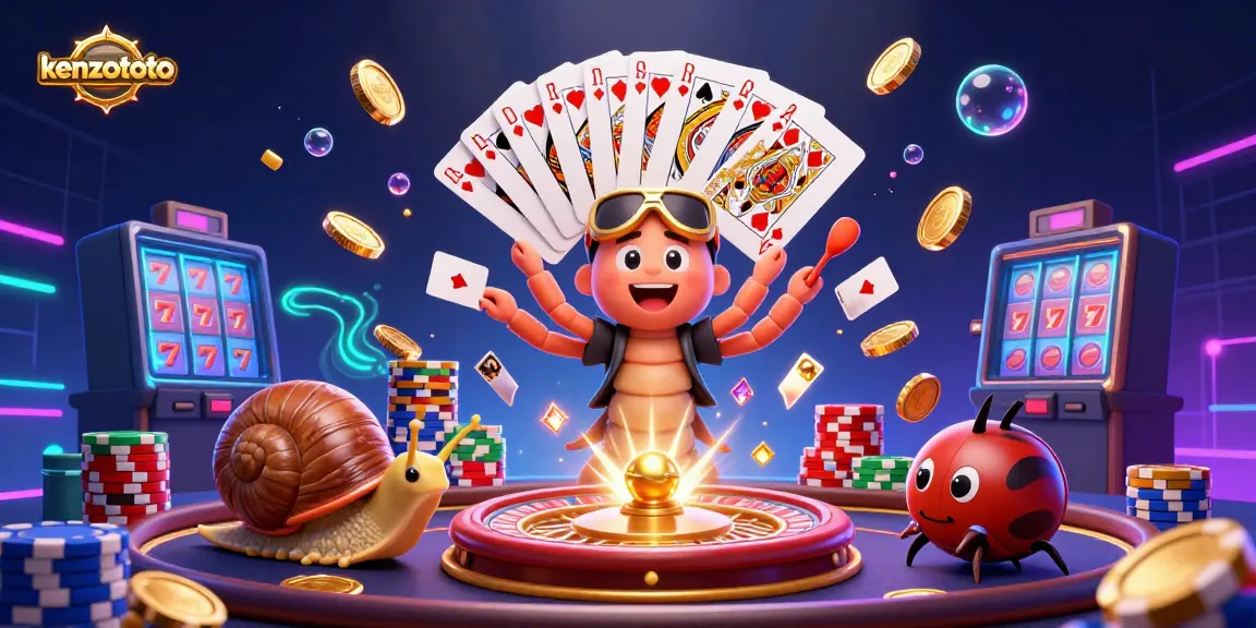 Engage in winning strategies at kenzototo with a vibrant casino scene featuring dynamic characters and game elements.