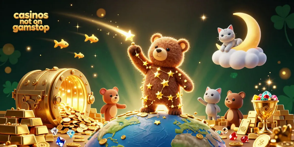 Experience the thrill of casinos not on GamStop with golden treasures and whimsical characters.
