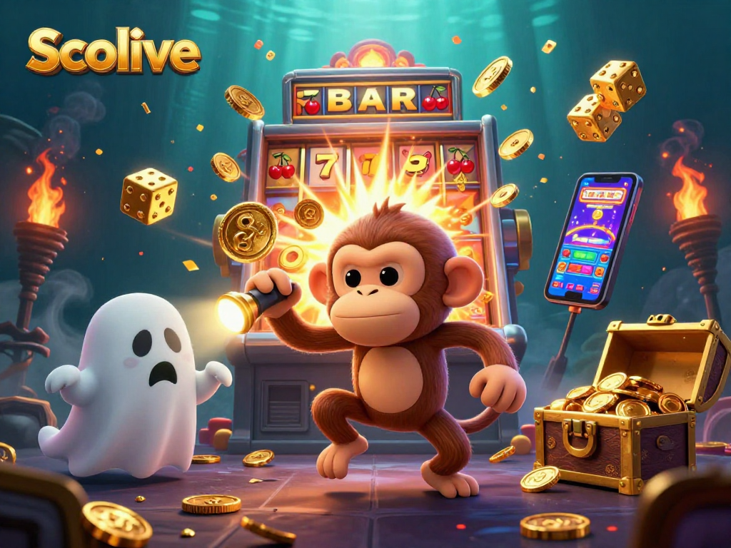 Socolive showcases a lively 3D casino scene with vibrant characters and dynamic gaming elements.