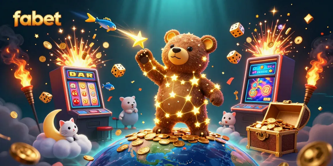 Fabet provides thrilling gaming experiences with vibrant scenes of casino games and bonuses.