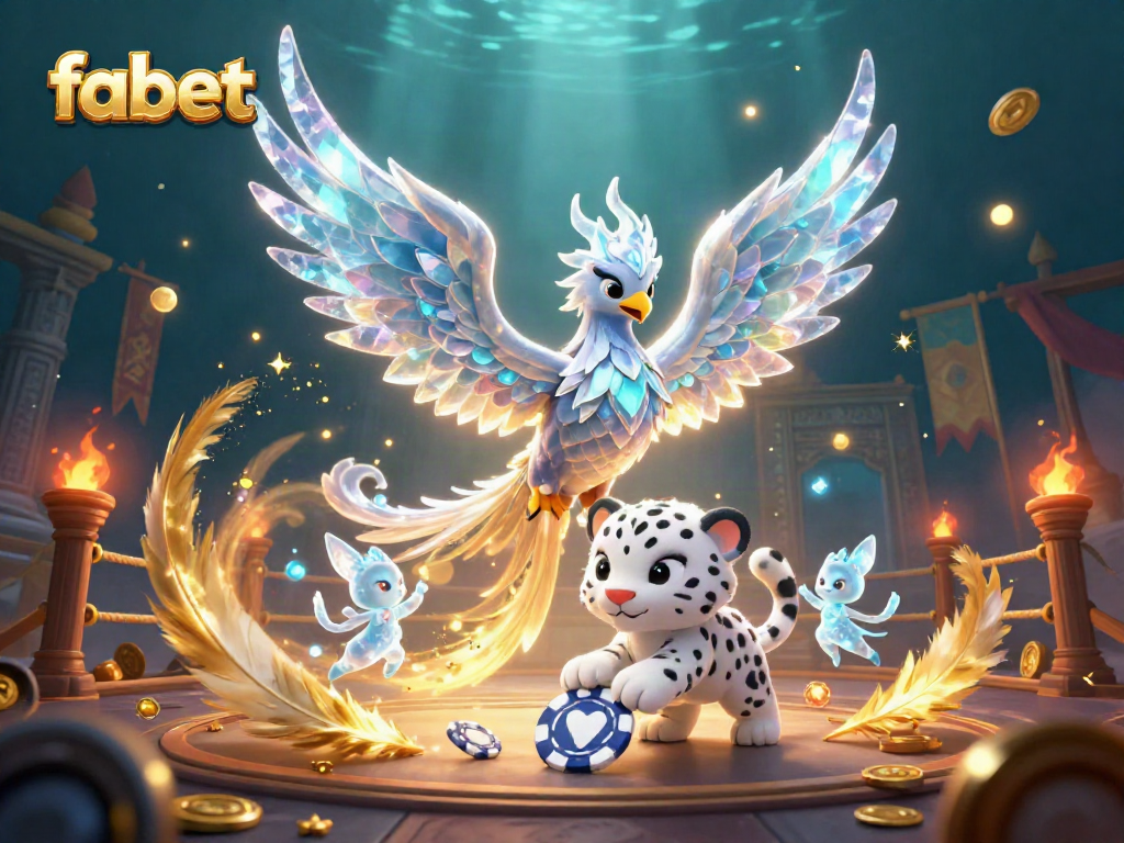 Experience the magic of fabet with vibrant characters and dynamic casino elements in a 3D adventure.