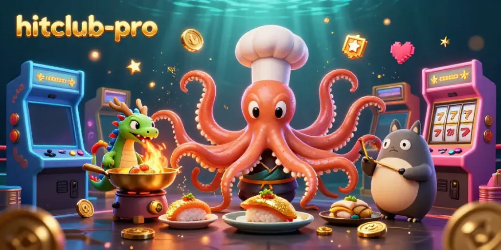 Experience the excitement of hitclub-pro with dynamic characters in a vibrant casino setting.