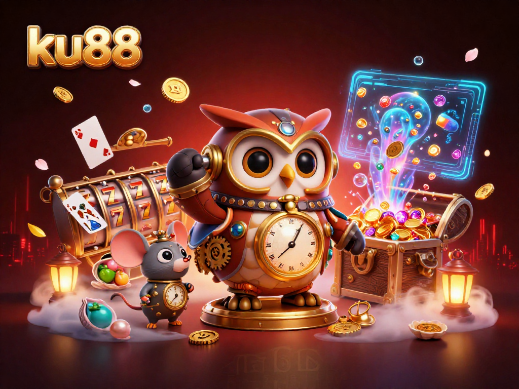 Engage with the dynamic gaming scene of ku88 featuring thrilling slot reels and vibrant elements.