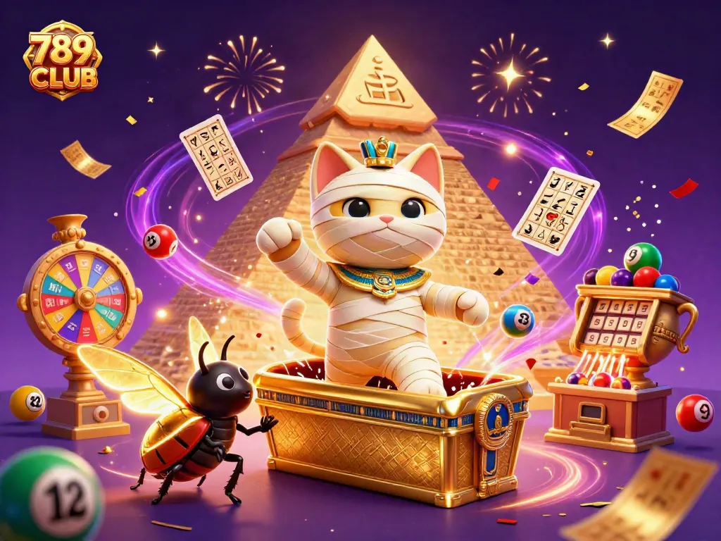 Experience thrilling games at 789CLUB with vibrant casino elements and magical energy