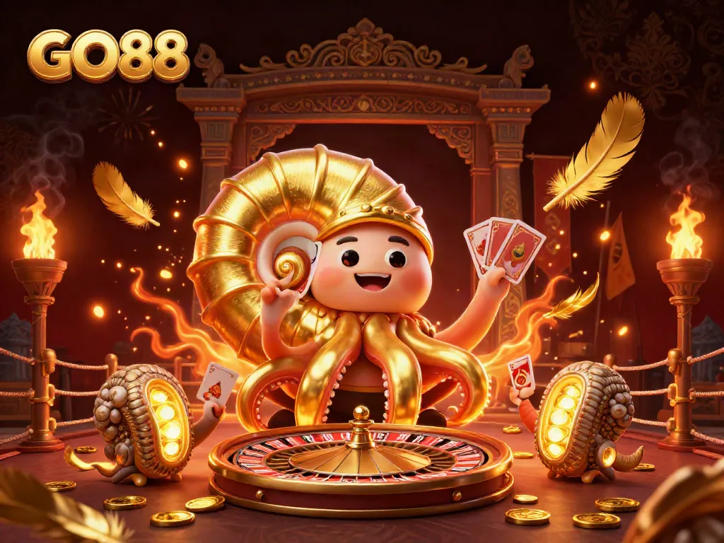 Experience thrilling gameplay at GO88 with vibrant characters and dynamic casino elements.