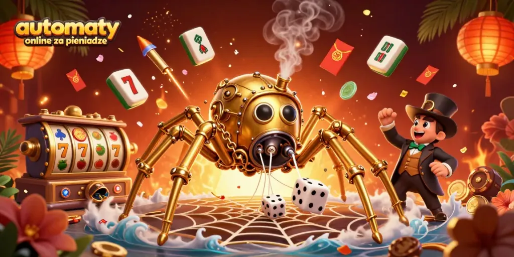 Play automaty online za pieniadze in this vibrant 3D casino scene with rich visuals and dynamic gaming elements.
