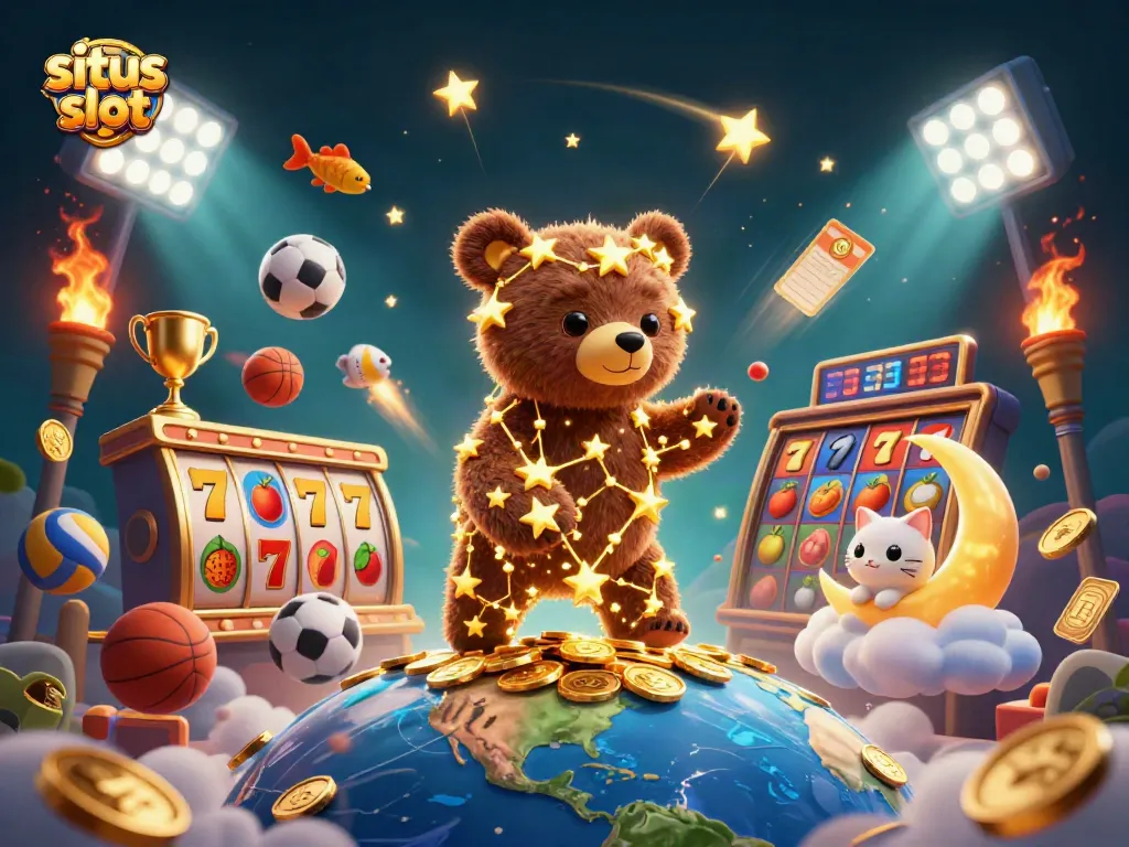 Experience situs slot excitement with vibrant 3D characters, dynamic elements, and engaging casino visuals.