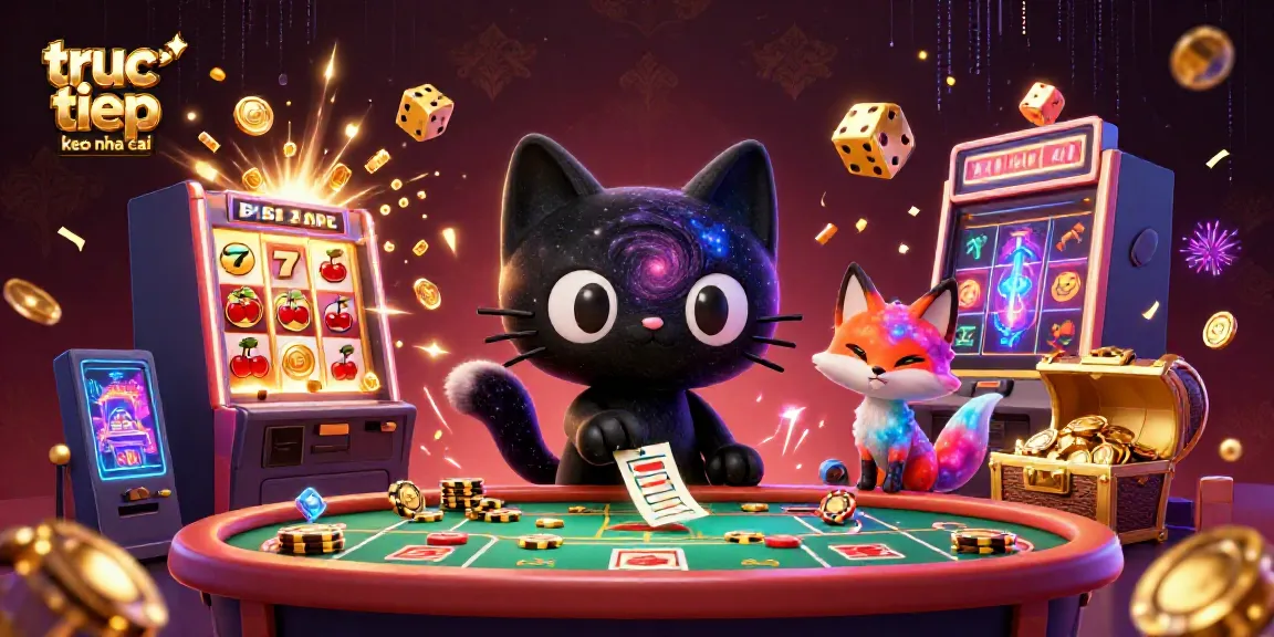 Experience the excitement of truc tiep keo nha cai with a cosmic scene filled with dynamic sports betting elements.